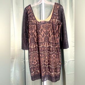 H&M Black Lace Floral Blouse